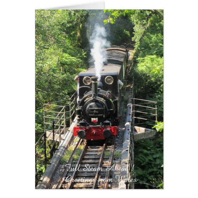 ウェルシュ蒸気列車。 (正面)