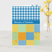 ウェルシュ語ダフォジルス祖父母のデイカード カード (黄色い花)