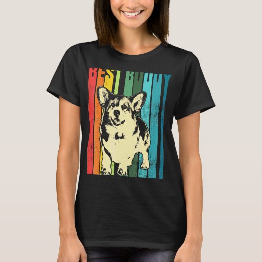 ウェルシュ・コーギー アート作品 Tシャツ (正面)