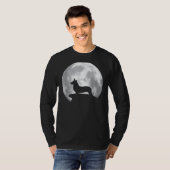 ウェルシュ・コーギー・カルディガン犬のハロウィンコスチューム Tシャツ (正面フル)