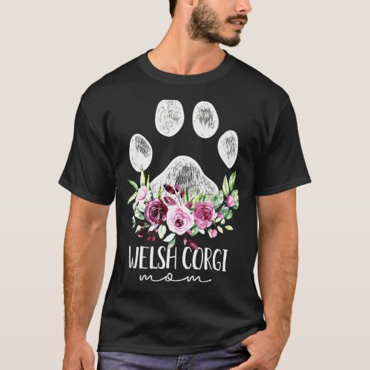 ウェルシュ・コーギー・ドッグママ Tシャツ (正面)