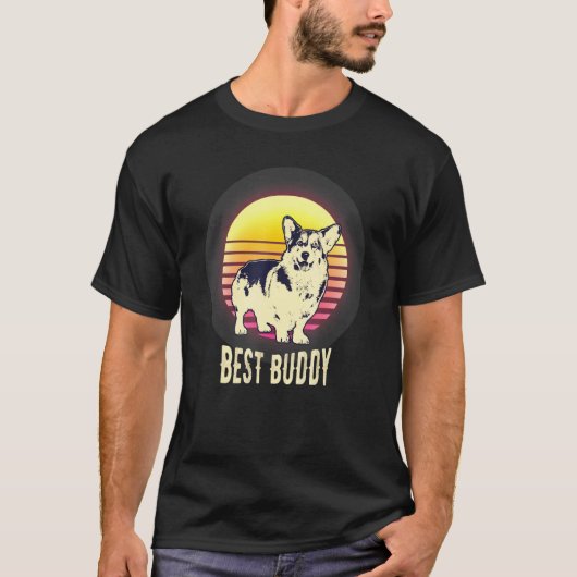 ウェルシュ・コーギー・ベスト・バディ Tシャツ (正面)