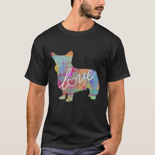 ウェルシュ・コーギー 愛犬家 Tシャツ (正面)