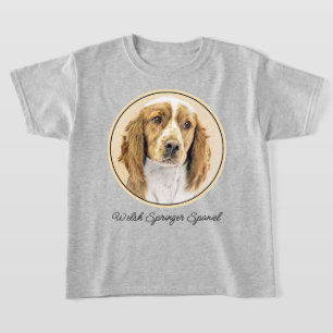 ウェルシュ・スプリンガー・スパニエル ペインティング - オリジナル ドッグアート Tシャツ