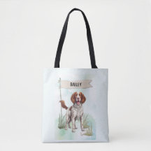 ウェルシュ・スプリンガー・スパニエル 水彩デザイン オーダーメイド 犬グッズ