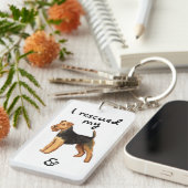 ウェルシュ·テリアー·レスキュー キーホルダー (正面右)