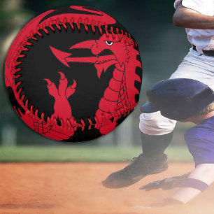 ウェルシュ・ドラゴン・アンド・ベースボール・ウェールズ旗/シムルー・ 野球ボール