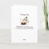 ウェルシュ・ボン・ヴォヤージュ・グリーティング カード (裏面)