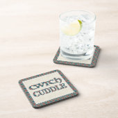 ウェルシュCwtchとカドルを備えた6つのコルクコースターのセット コースター (右側)