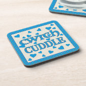 ウェルシュCwtchとハートを備えた6つのコルクコースターのセット コースター (左側)