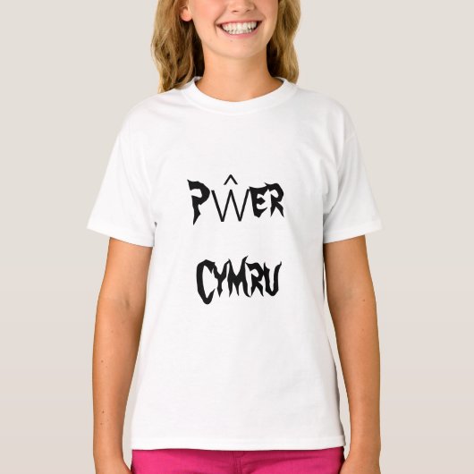 ウェルシŵュのウェールズのパワー、ペール・シmru tシャツ (正面)