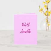 ウェルジェネル カード (黄色い花)