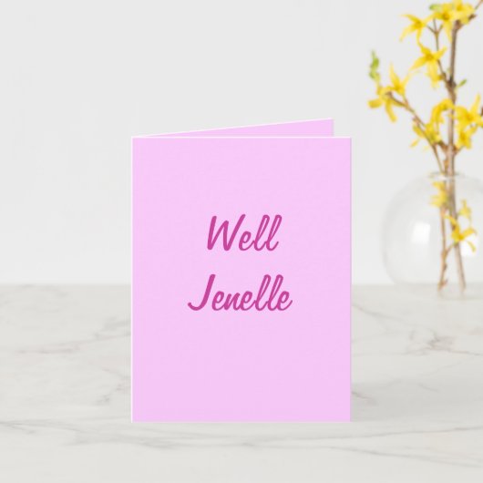 ウェルジェネル カード (黄色い花)