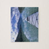 ウェルズのAzure Lakeの最後でカヤック ジグソーパズル (縦)