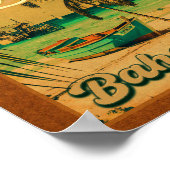 ウェルズスペインのアイランドバハマお土産60s ポスター (角)