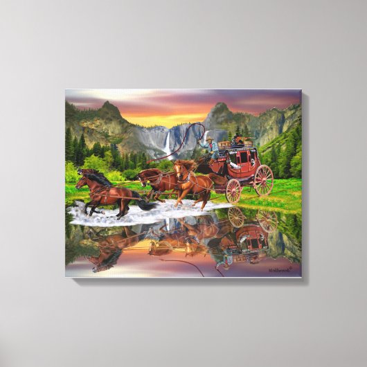 ウェルズファーゴステージコーチ キャンバスプリント (正面)