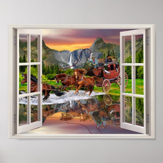 ウェルズファーゴステージコーチ ポスター (正面)