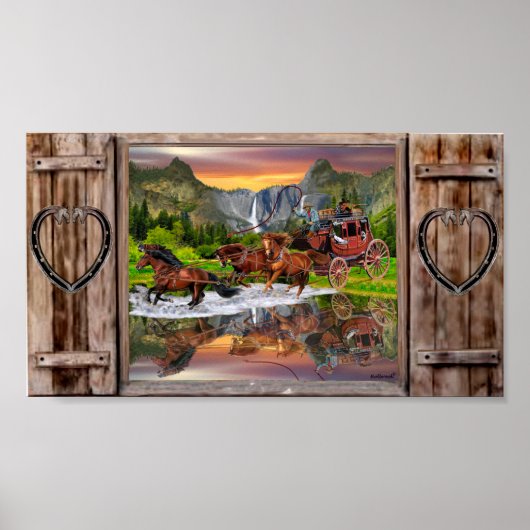 ウェルズファーゴステージコーチ ポスター (正面)