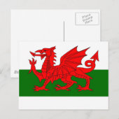 ウェルズ国旗 ポストカード (正面/裏面)
