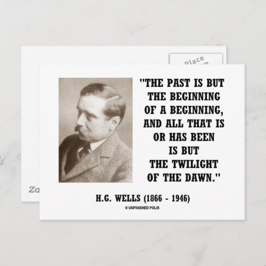 ウェルズ過去は始まりにすぎない ポストカード (正面/裏面)
