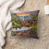 ウェルズ・ファーゴの駅馬車 クッション (ブランケット)