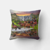 ウェルズ・ファーゴの駅馬車 クッション (裏面)