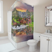 ウェルズ・ファーゴの駅馬車 シャワーカーテン (インサイチュ)