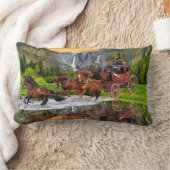 ウェルズ・ファーゴの駅馬車 ランバークッション (ブランケット)