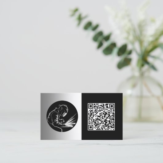 ウェルダカスタムーQR 名刺 (スタンド正面)