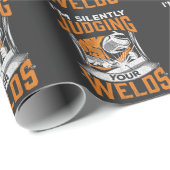 ウェルダーおもしろい引用文整備士職人のスキルユーモア ラッピングペーパー (ロールコーナー)