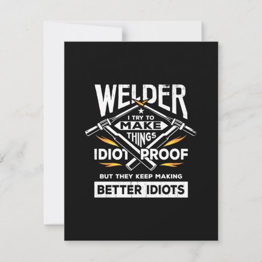 ウェルダーは物事を作ろうとする サンキューカード (正面)