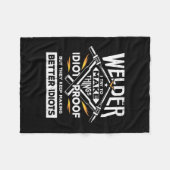 ウェルダーは物事を作ろうとする フリースブランケット (正面(横))