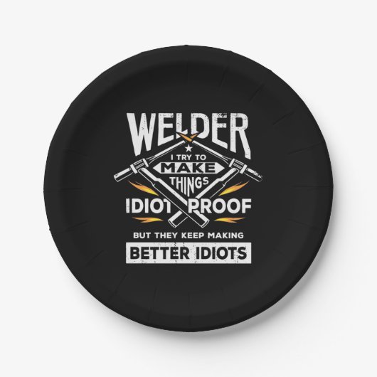 ウェルダーは物事を作ろうとする ペーパープレート (正面)