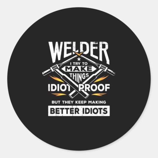 ウェルダーは物事を作ろうとする ラウンドシール (正面)