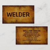 ウェルダーアンティーク名刺 名刺 (正面/裏面)
