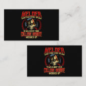 ウェルダーギフトおもしろい諺ヴィンテージ溶接加工 名刺 (正面/裏面)