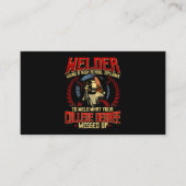 ウェルダーギフトおもしろい諺ヴィンテージ溶接加工 名刺 (正面)