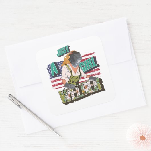 ウェルダークイーンに贈る女の子だけのウェルダーギフト スクエアシール (封筒)