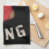 ウェルダーティつるクリスマスストッキングホリデーギフト キッチンタオル (四つ折り)