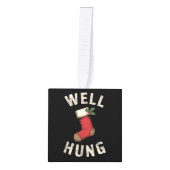 ウェルダーティつるクリスマスストッキングホリデーギフト キューブオーナメント (正面)