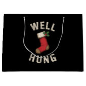 ウェルダーティつるクリスマスストッキングホリデーギフト ラージペーパーバッグ (正面)