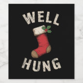 ウェルダーティつるクリスマスストッキングホリデーギフト ワインラベル (シングルラベル)