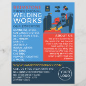 ウェルダーデザイン、金属労働者、ウェルダー広告ズ チラシ (正面)