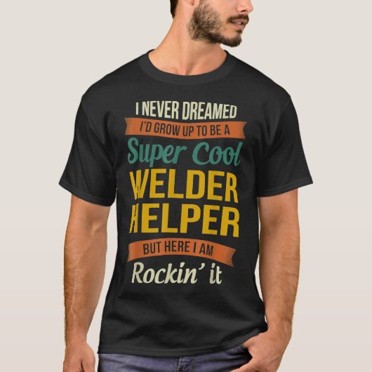 ウェルダーヘルパギフト感謝おもしろい気持ち Tシャツ (正面)