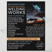 ウェルダーポートレート、金属労働者、ウェルダー広告ズ チラシ (正面)