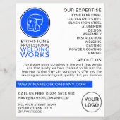 ウェルダーロゴ、メタルワーカー、ウェルダー広告ズ チラシ (正面)