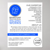 ウェルダーロゴ、メタルワーカー、ウェルダー広告ズ ポスター (正面)