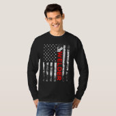 ウェルダーヴィンテージアメリカ国旗の溶接 Tシャツ (正面フル)