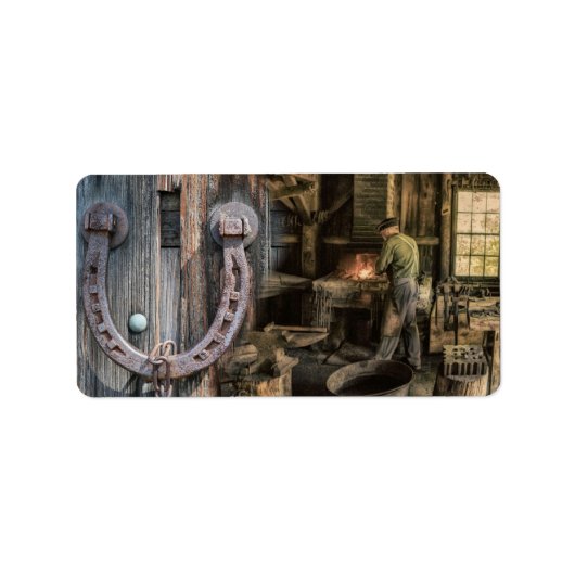 ウェルダーヴィンテージ鍛冶ホースシューズ ラベル (正面)