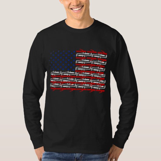 ウェルダーヴィンテージUSA国旗溶接  Tシャツ (正面)